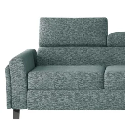 Ecksofa mit Funktion in Mintgrün Microfaser - Daharas
