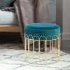 Edler Samthocker in Petrol & Gold - Ugian