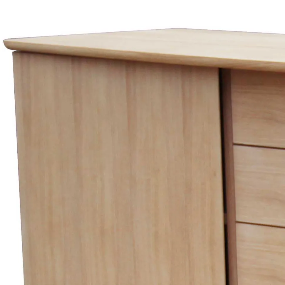 Eiche Bianco Sideboard mit Schiebetüren - Saimoon