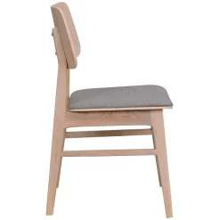 Eiche Essstuhl in White Wash - Cellon (2er Set)