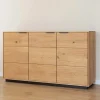 Eichenholz Sideboard mit Sockelgestell - Judita