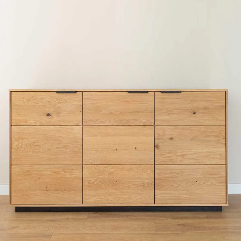 Eichenholz Sideboard mit Sockelgestell - Judita