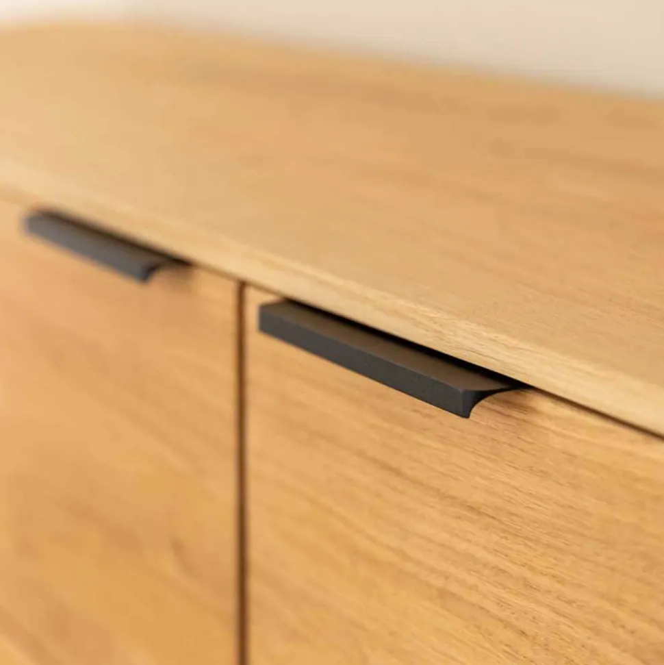 Eichenholz Sideboard mit Sockelgestell - Judita