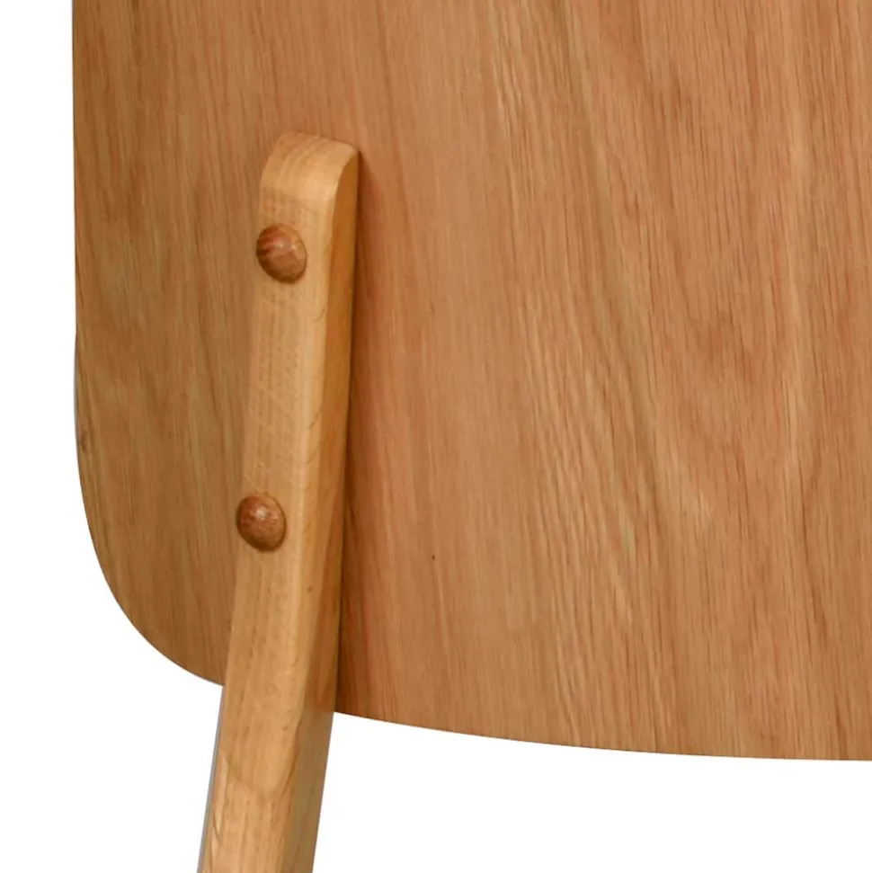 Eichenholz Stuhl mit Polster - Onan (2er Set)