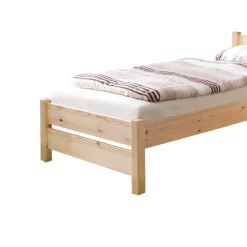 Einzelbett Jeff aus Kiefer Massivholz
