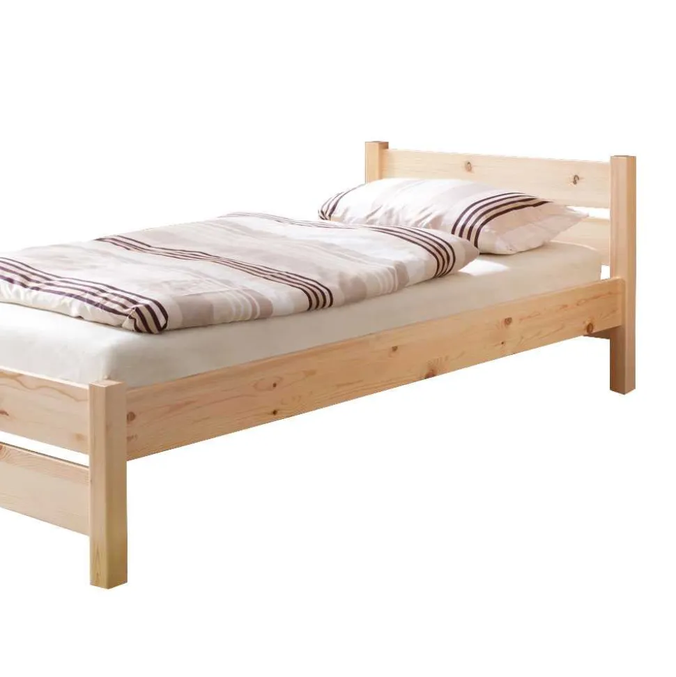 Einzelbett Jeff aus Kiefer Massivholz