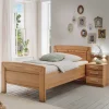 Einzelbett mit Nachtkommode Set - Sendician (zweiteilig)