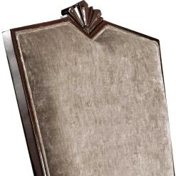 Eleganter Armlehnenstuhl in Beige Samt - Venisso