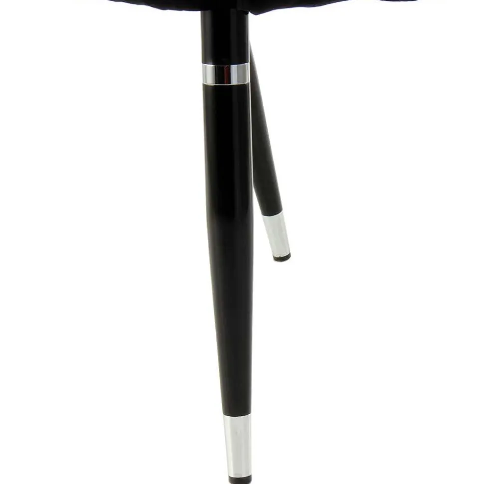 Eleganter Designstuhl in Schwarz Samt - Siiri (2er Set)