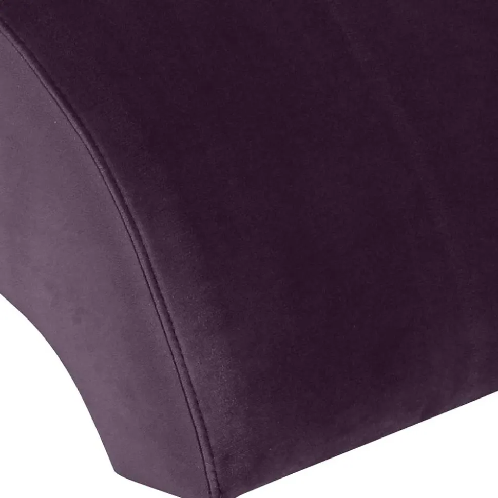 Eleganter Hocker in Dunkellila - Ignacio