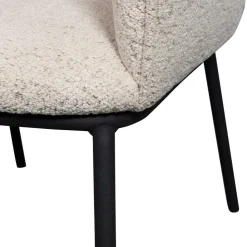Esstisch Sessel in Beigegrau Boucle - Ayfina