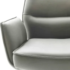 Esstisch-Sessel aus Leder und Eichenholz - Azona (2er Set)
