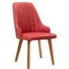 Esstischstühle in Rot Microfaser - Annipurk (2er Set)