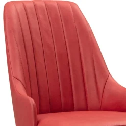 Esstischstühle in Rot Microfaser - Annipurk (2er Set)