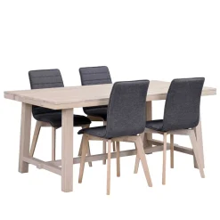 Esszimmer 4-Personen Gruppe White Wash - Dioca (fünfteilig)