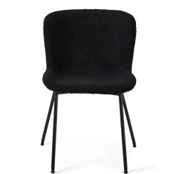 Esszimmer Polsterstuhl in Schwarz - Caleena (2er Set)