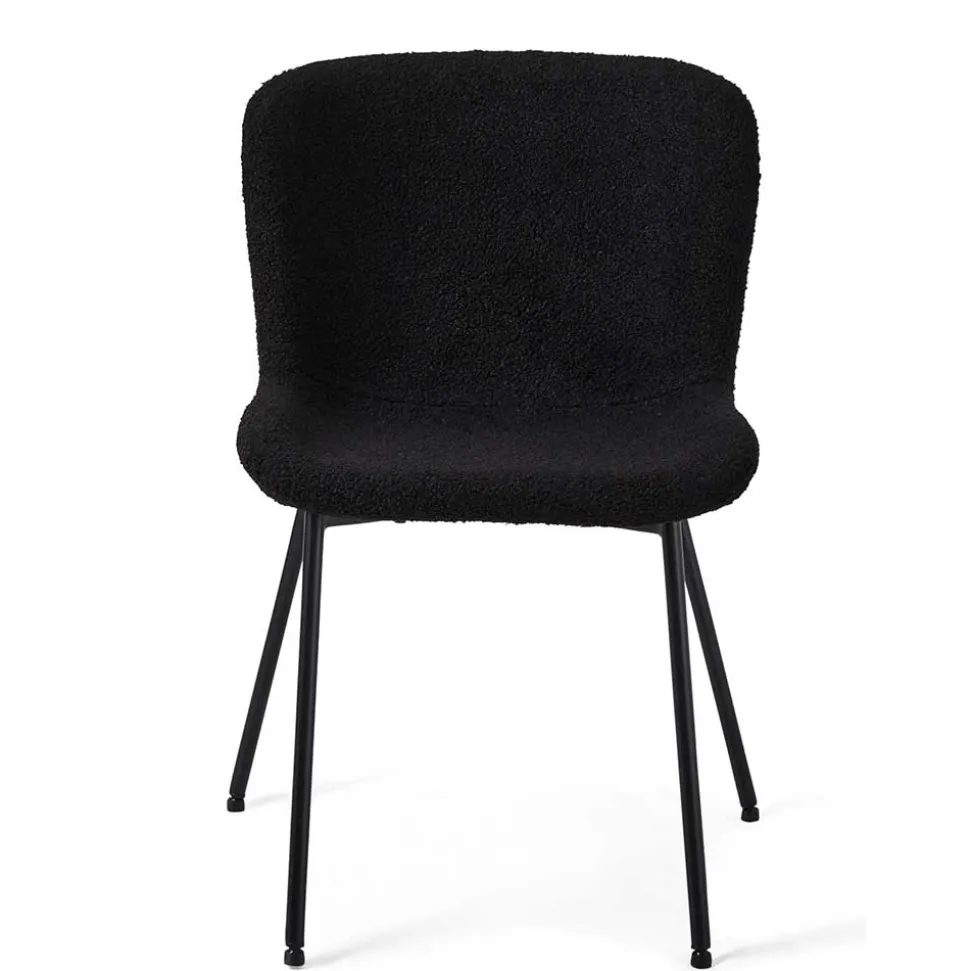 Esszimmer Polsterstuhl in Schwarz - Caleena (2er Set)