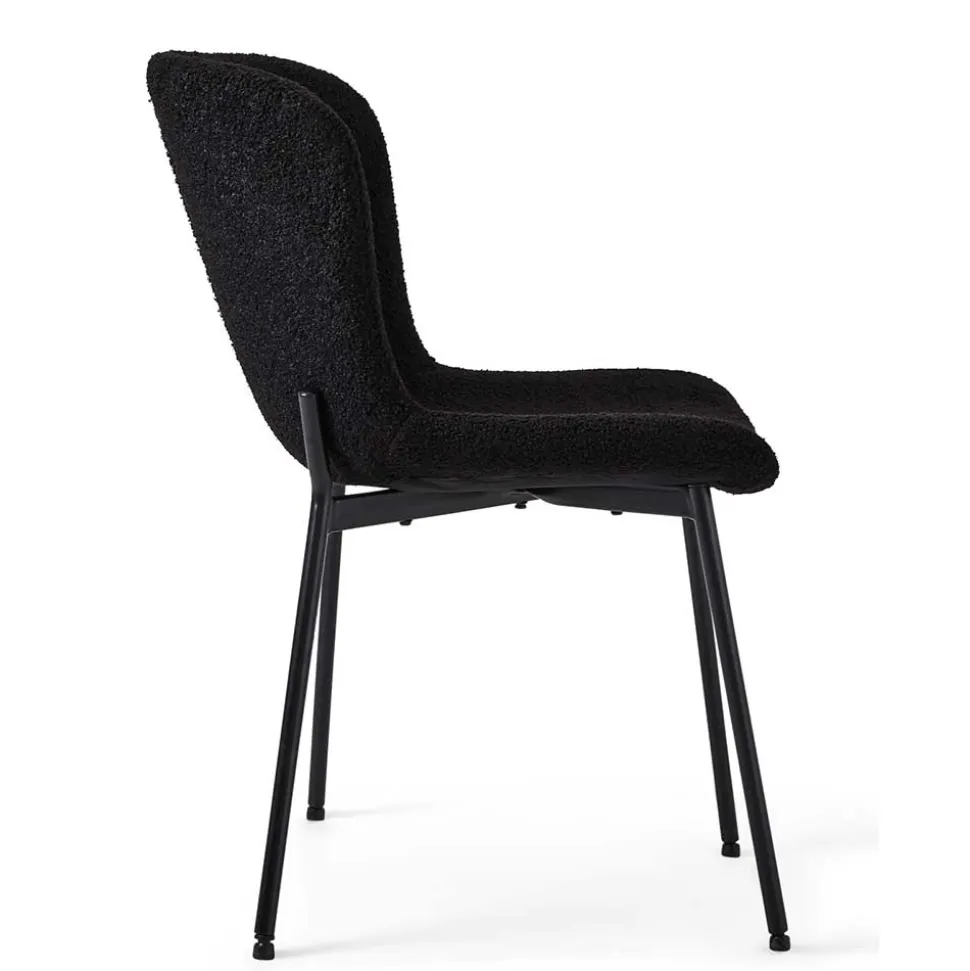 Esszimmer Polsterstuhl in Schwarz - Caleena (2er Set)
