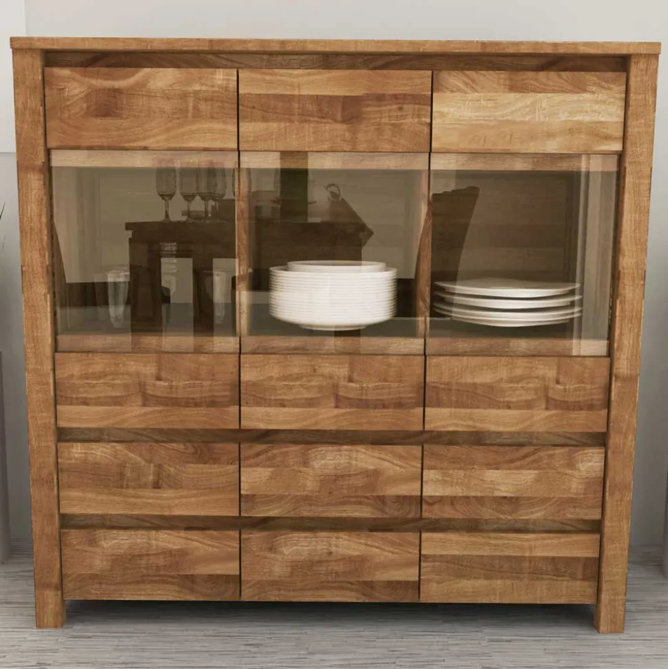 Esszimmer Sideboard Nadalia aus Wildeiche Massivholz