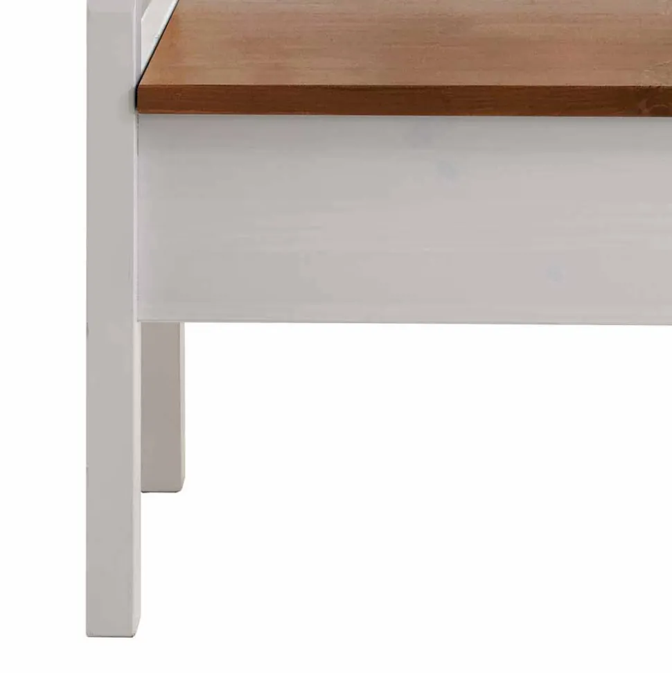 Esszimmer Sitzbank Barlad in Weiß Kiefer massiv