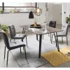 Esszimmer Sitzgarnitur im Retrostil - Haclana (fünfteilig)