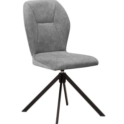 Esszimmer-Drehstühle in Grau - Bagana (2er Set)
