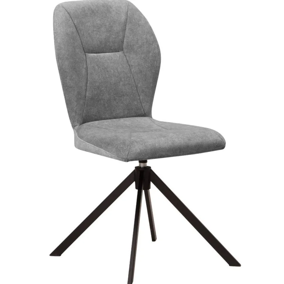 Esszimmer-Drehstühle in Grau - Bagana (2er Set)