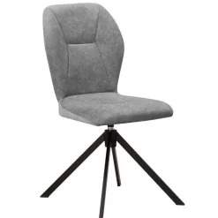 Esszimmer-Drehstühle in Grau - Bagana (2er Set)