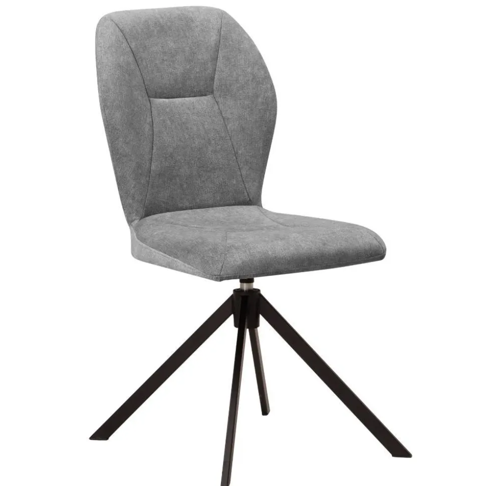 Esszimmer-Drehstühle in Grau - Bagana (2er Set)