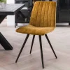 Esszimmerstuhl in Gold Samtstoff - Mariocavo (4er Set)