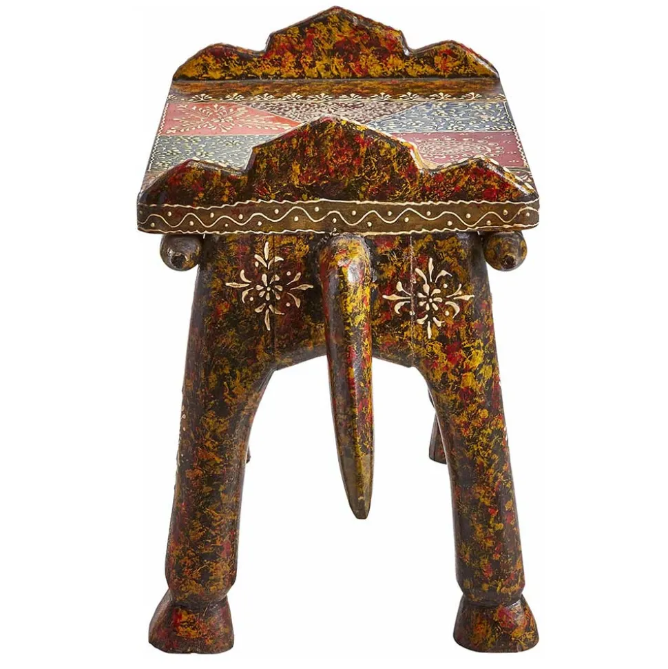 Ethnostyle Hocker in Pferde Optik - Adrian