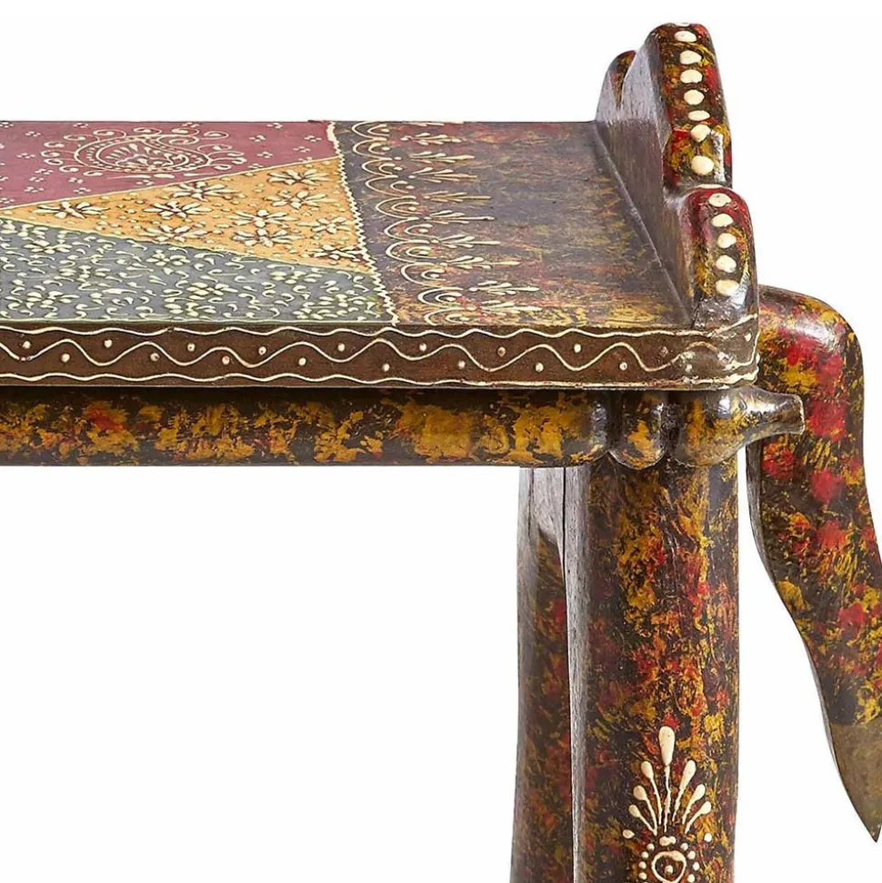 Ethnostyle Hocker in Pferde Optik - Adrian