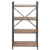 Factory Style Regal in verwitterter Holz Optik - Nenvia
