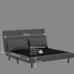 Faltsofa in Grau und Birke - Lucas