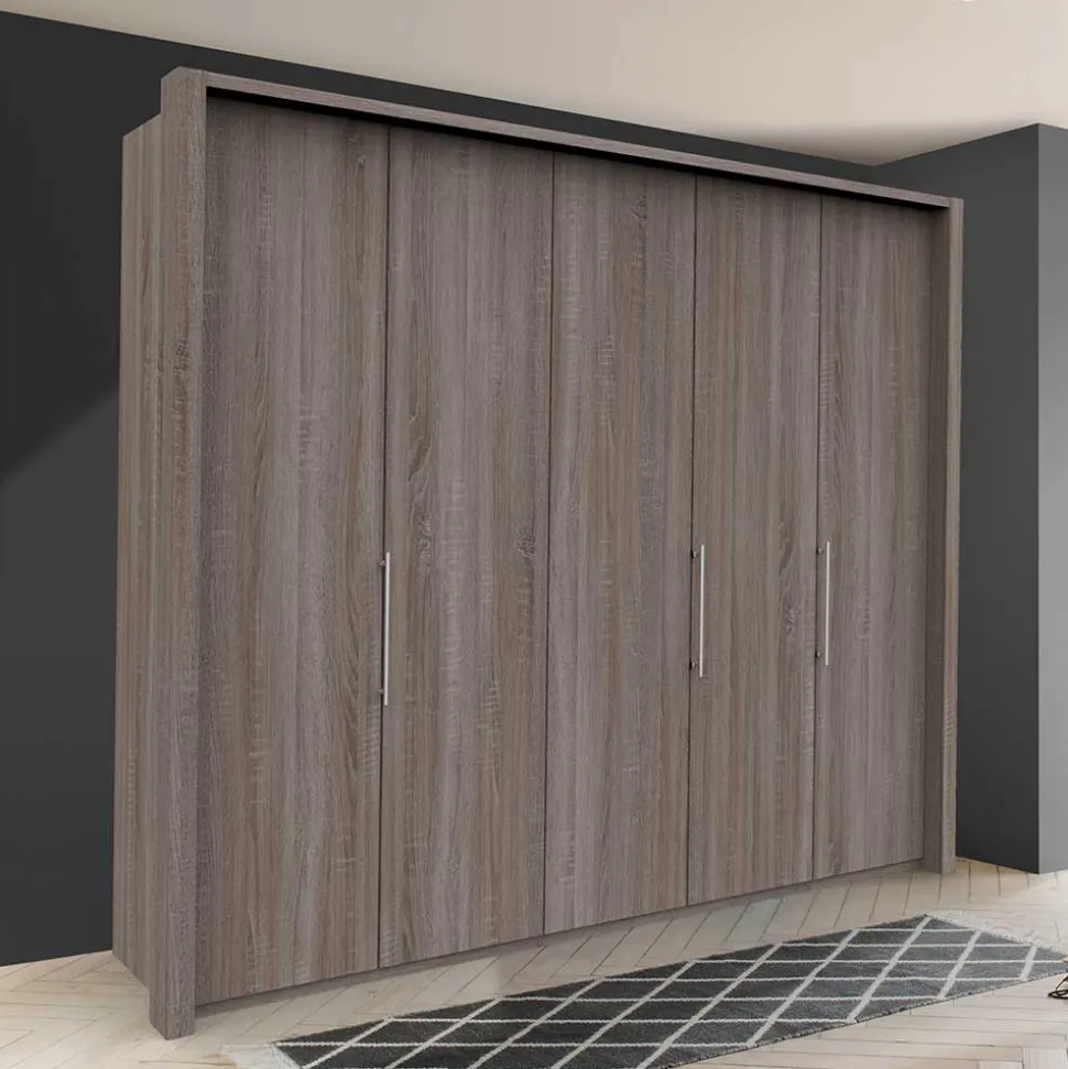 Falttürenschrank foliert in Holzoptik - Crenba