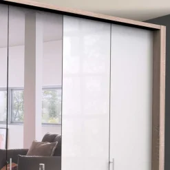 Falttürenschrank fürs Schlafzimmer mit vier Schubladen - Bosays