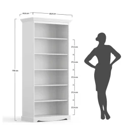 6-Fächer Bücherregal im Landhausstil - Bordona