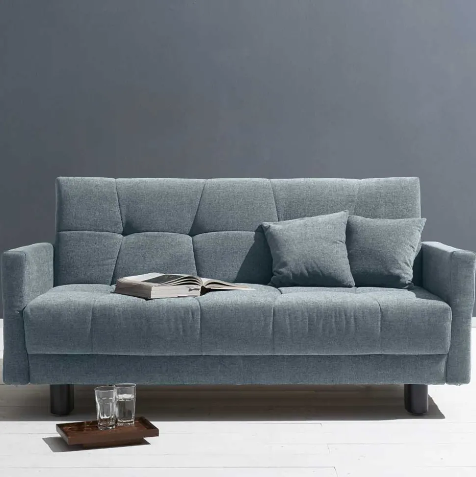 Flachgewebe Bettcouch in Hellblau - Zitizen