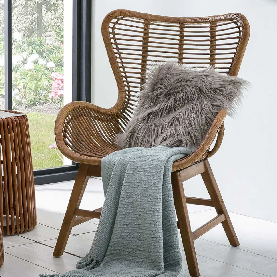 Fledermaus Sessel aus Rattan - Krems