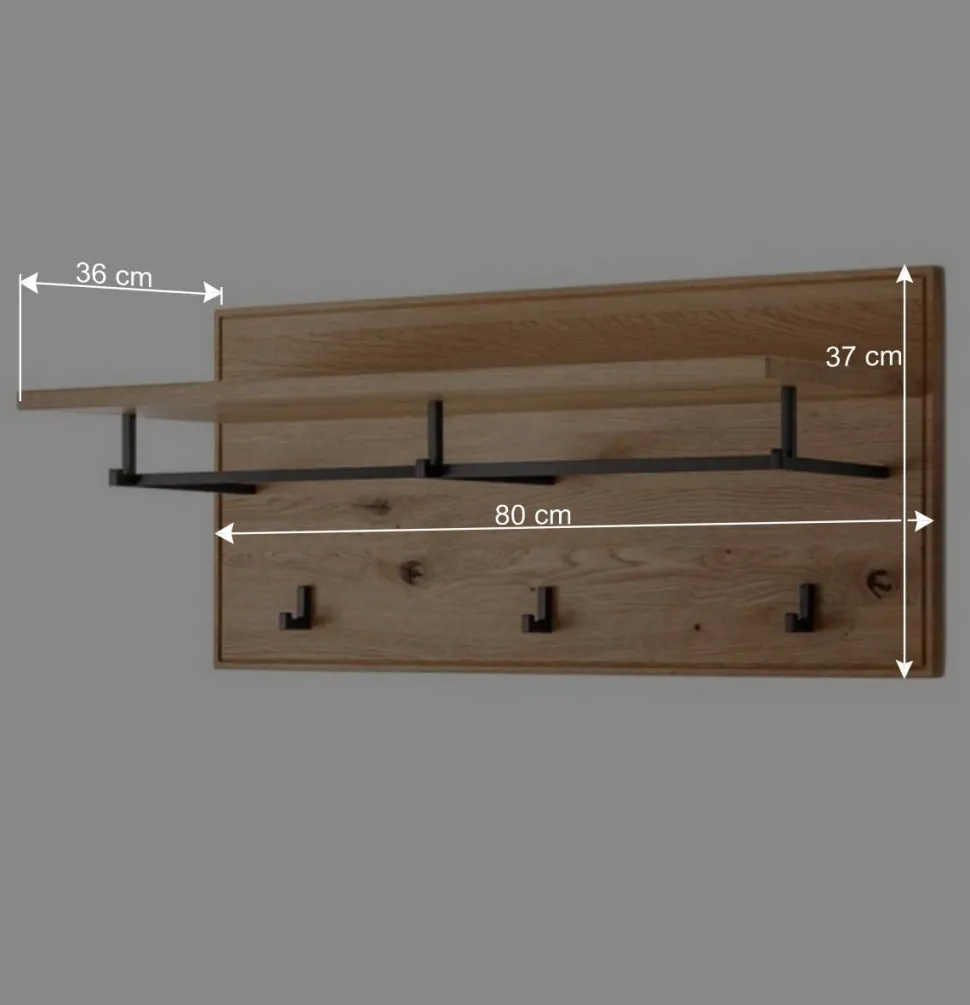 Flureinrichtung aus Asteiche Massivholz - Zonga (sechsteilig)