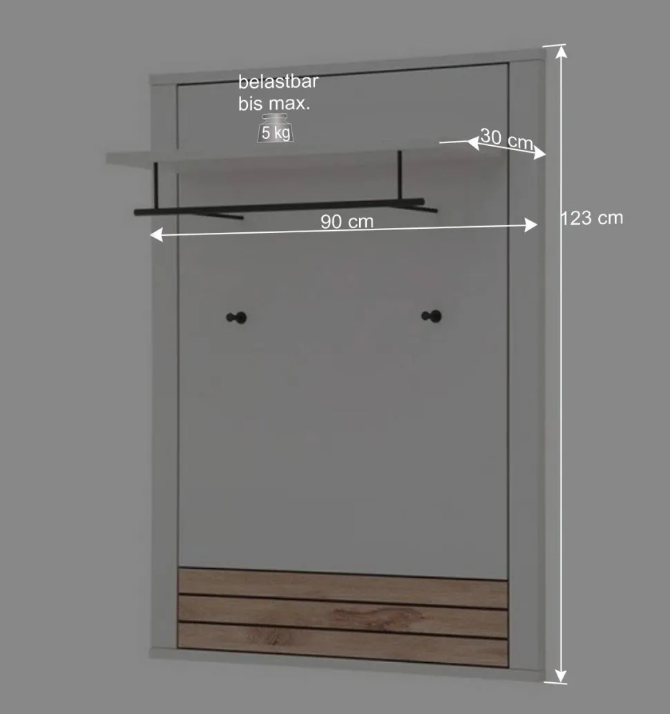 Flureinrichtung Komplettset modern - Ballina (fünfteilig)
