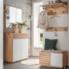 Flurmöbel Set aus Asteiche Massivholz - Zonga (fünfteilig)