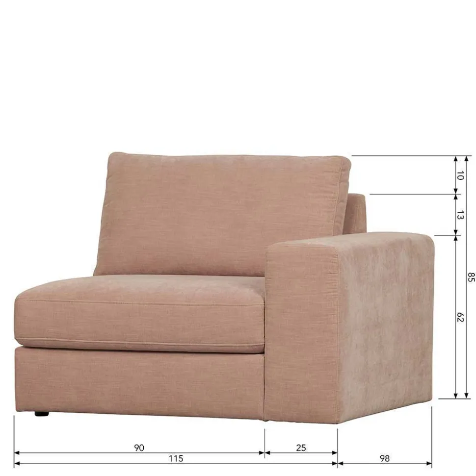 Fünf Couchelemente - modulare Wohnlandschaft - Iliana