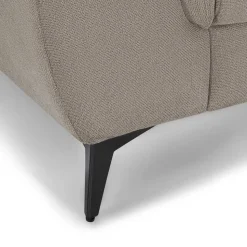 Fünfsitzer Eckcouch in Beige - Hisa