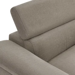 Fünfsitzer Eckcouch in Beige - Hisa