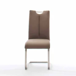 Freischwinger in Cappuccino Braun - Ennya (2er Set)
