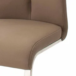 Freischwinger in Cappuccino Braun - Ennya (2er Set)