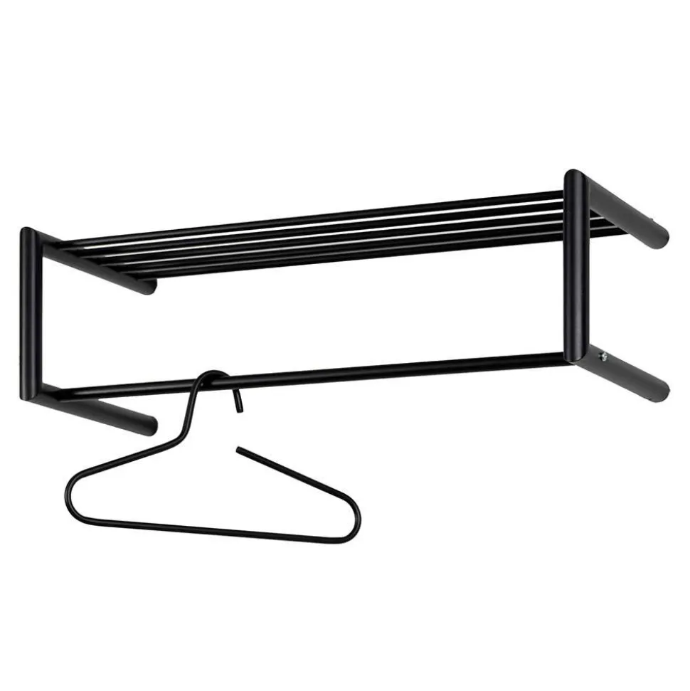 Garderobe mit Hutboden in Schwarz - Cowjoy