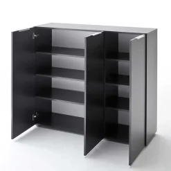 Garderobenset Badija in Anthrazit Wenge Braun (dreiteilig)