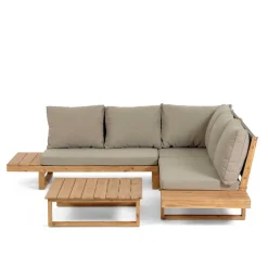 Garten Ecksofa & Tisch aus Akazie - Captino (zweiteilig)